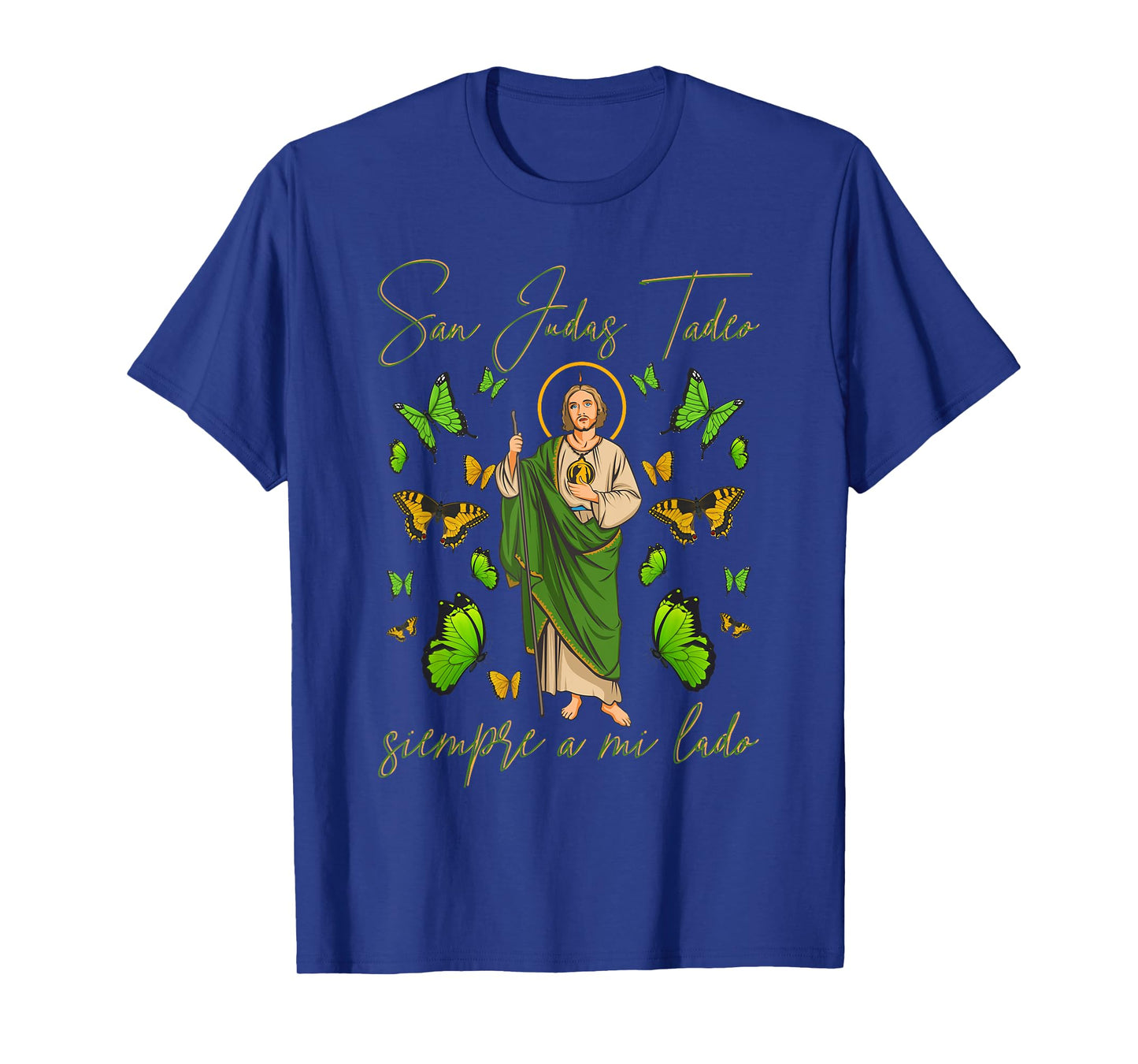 San Judas Tadeo Siempre A Mi Lado. VersiΓ³n Mariposas T-Shirt
