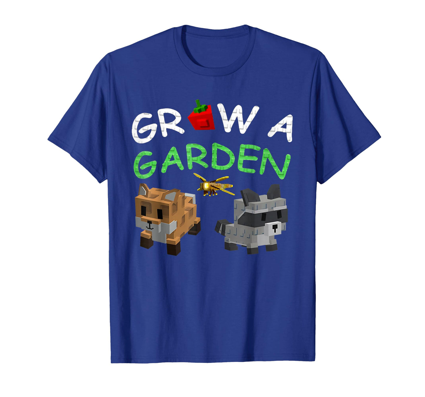 Grow A Garden Pet Raccoon & Red Fox Gamer Design T-Shirt