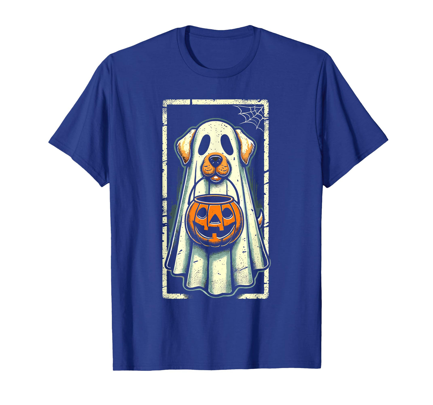 Cute Ghost Dog Men Women Kids Halloween Funny Ghost T-Shirt