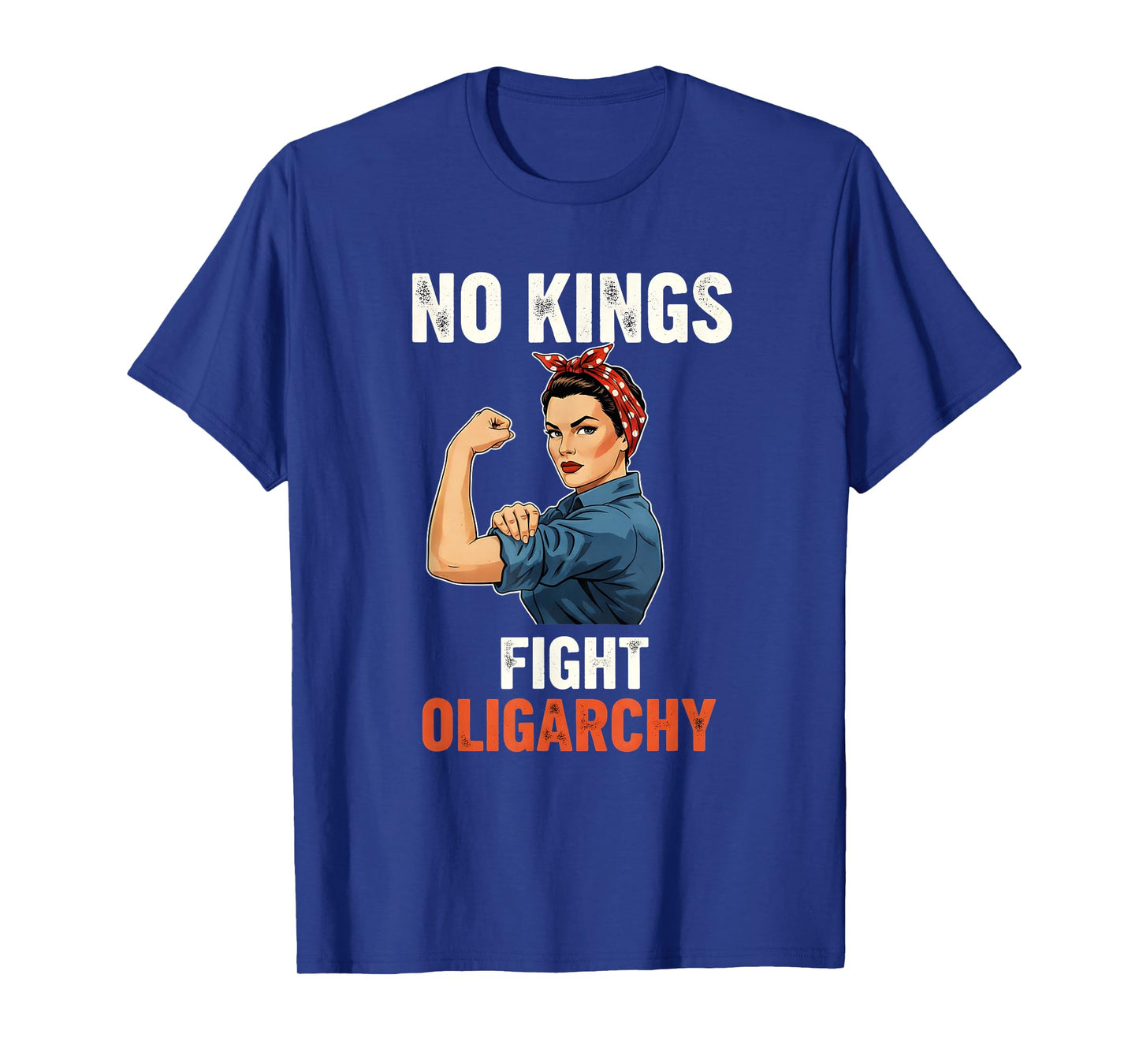 Patriotic No Kings Fight Oligarchy Democracy Protest Women T-Shirt
