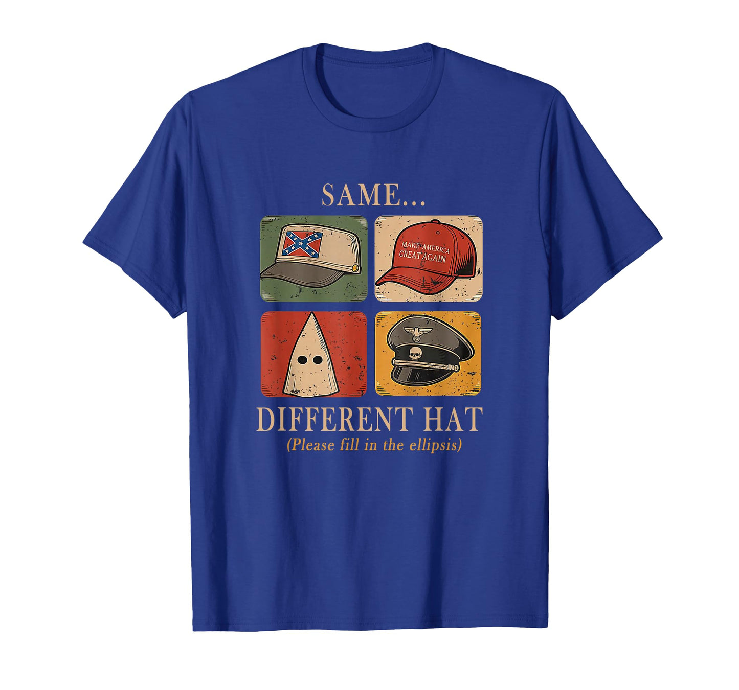 A Fun Puzzle, Same...Different Hat,Funny Protest Tee Gift T-Shirt