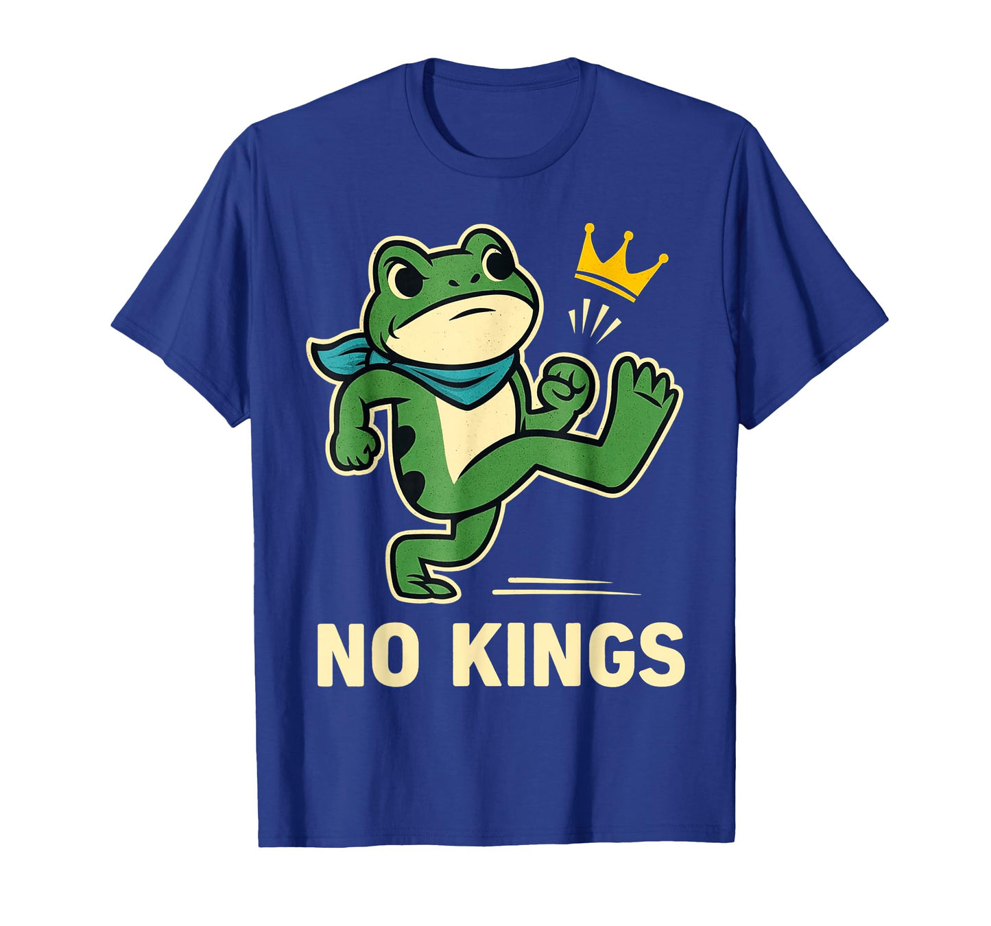 No Kings Humor Portland Frog Protest for Men Women T-Shirt
