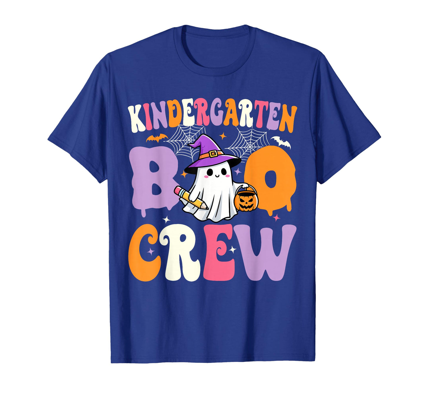 Kindergarten Boo Crew Spooky Kindergarten Halloween Teacher T-Shirt