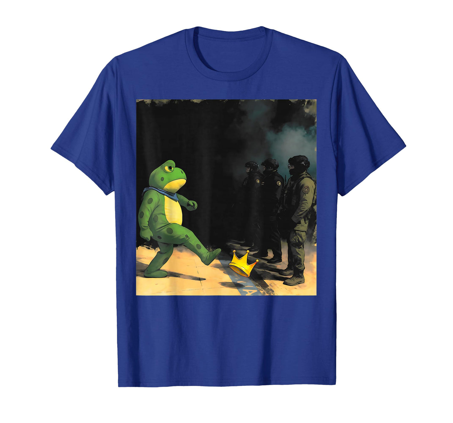 No Kings Patriotic Men Women Liberty Frog Protest T-Shirt