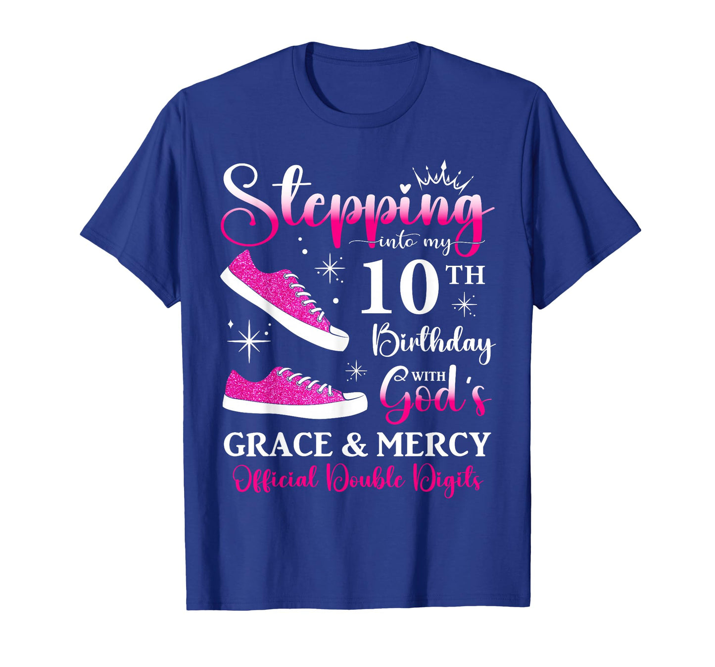 10th Birthday Official Double Digits Ten 10 Years Old Girls T-Shirt