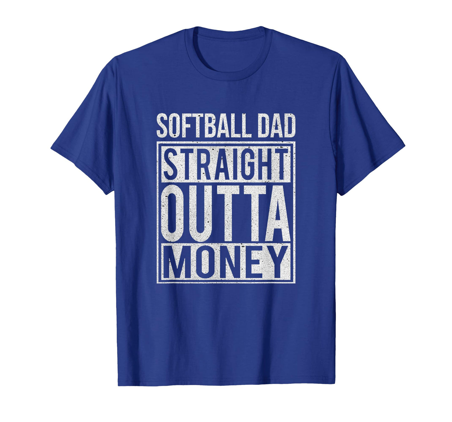Softball Dad Straight Outta Money T-Shirt I Funny Pitch Gift T-Shirt