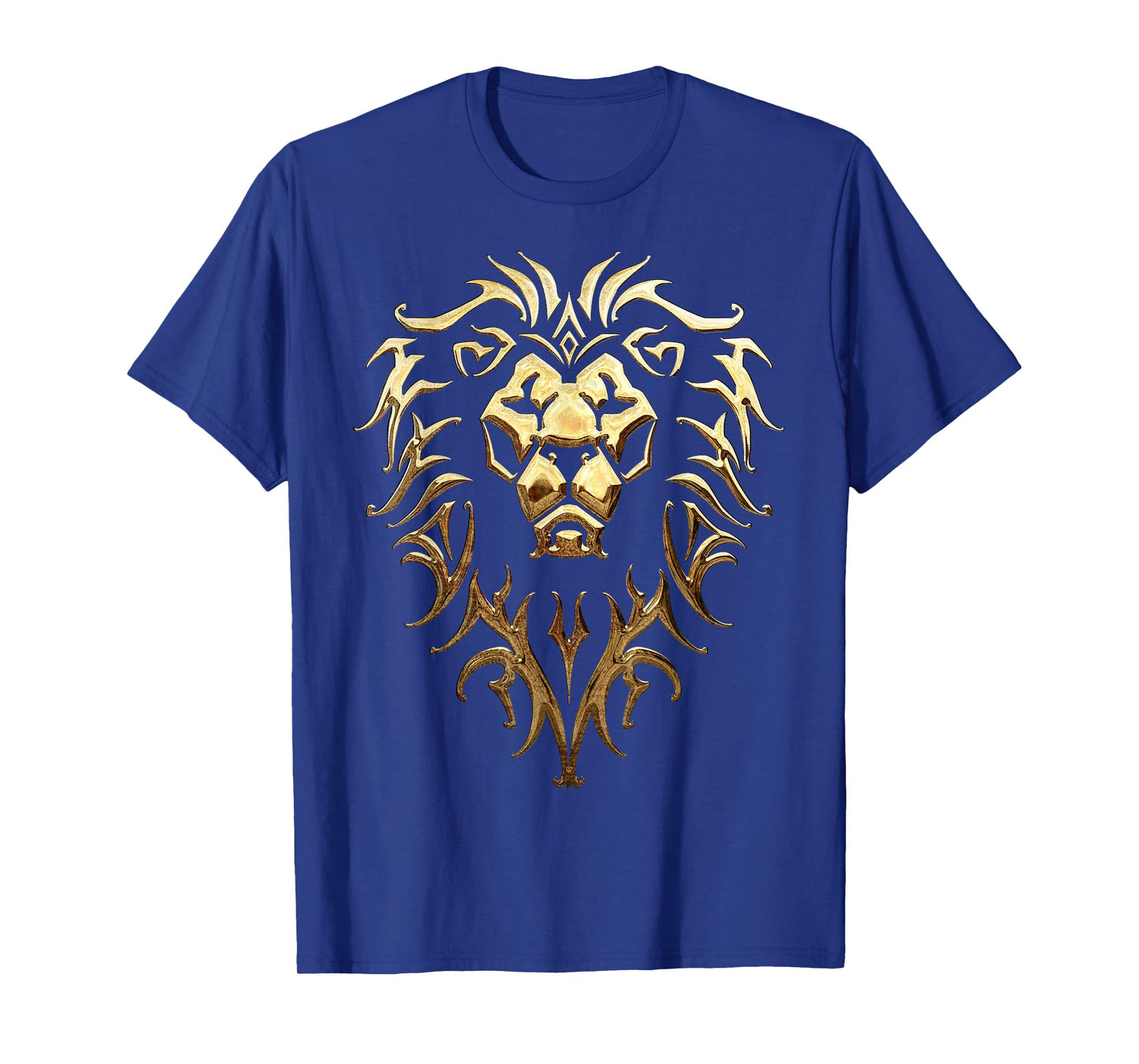 Warcraft Gaming Logo Alliance Metallic-Crest Epic Gamer T-Shirt