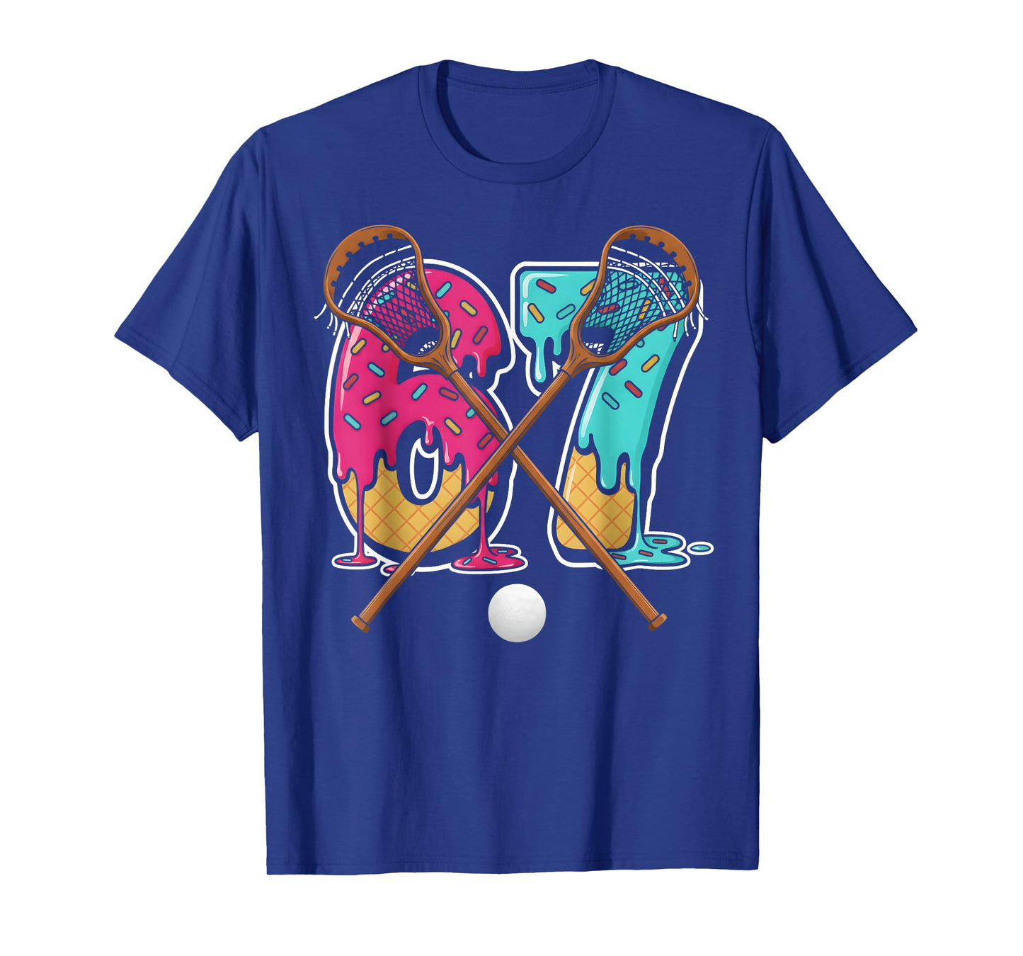 67 Ice Cream Drip Lacrosse Gen Alpha Slang Six Seven Meme T-Shirt