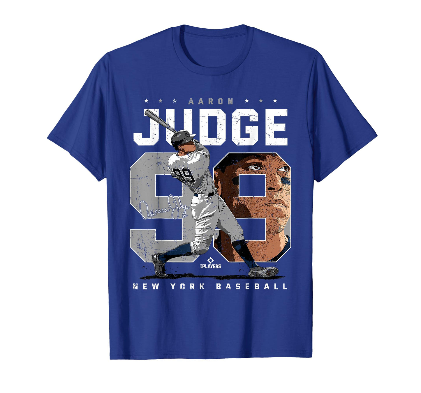 Aaron Judge Number Portrait Baj New York MLBPA T-Shirt