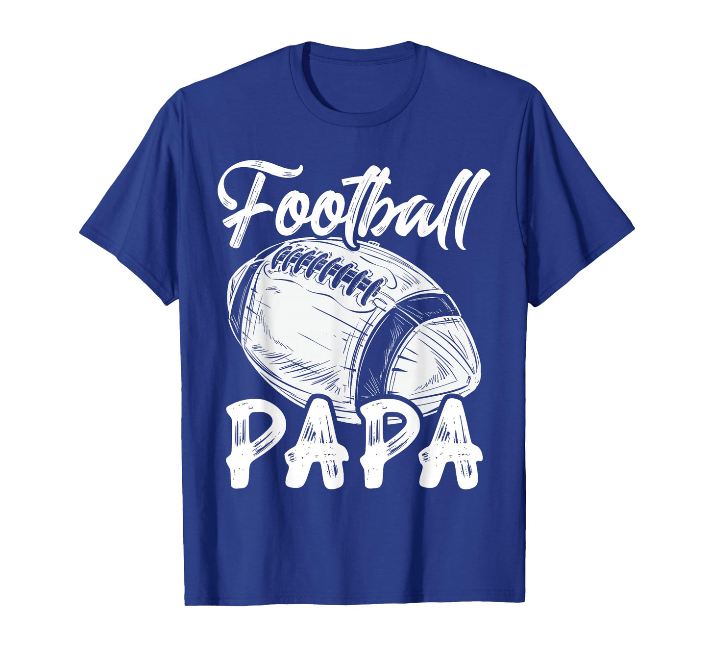 Football Papa For Men Family Matching Players Fathers Day T-Shirt