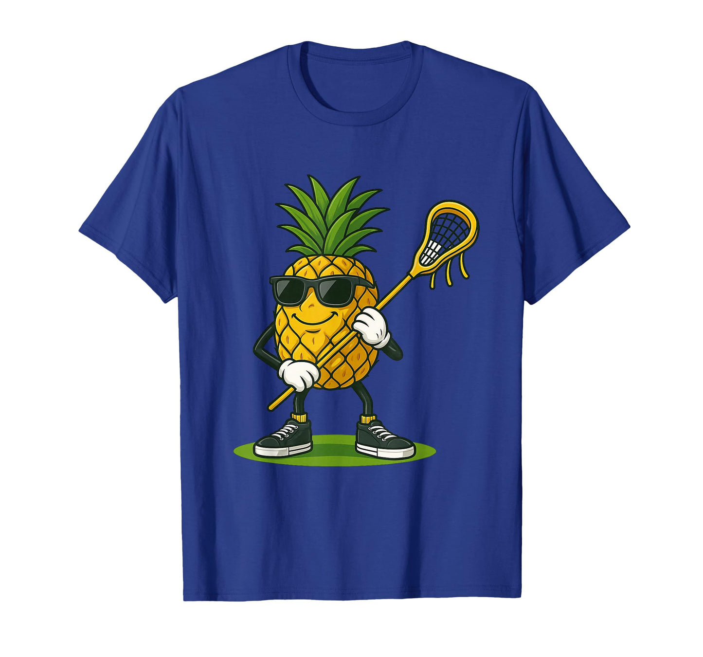 Funny Lacrosse LAX Pineapple Kids Men Women Lacrosse Player T-Shirt