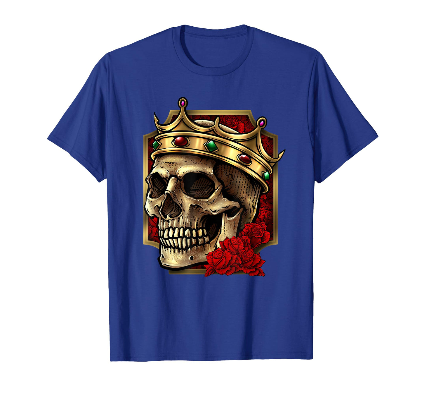 Skull With Crown On Its Head - King Of The Internet T-Shirt