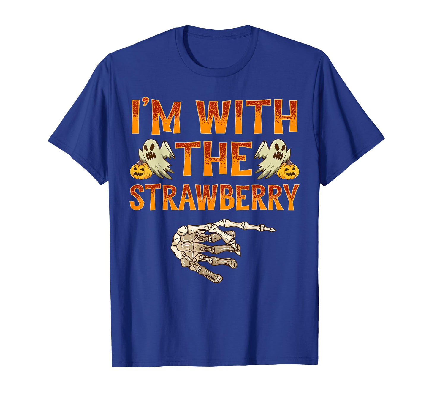 I'm With The Strawberry Shirt Costume Funny Halloween Couple T-Shirt