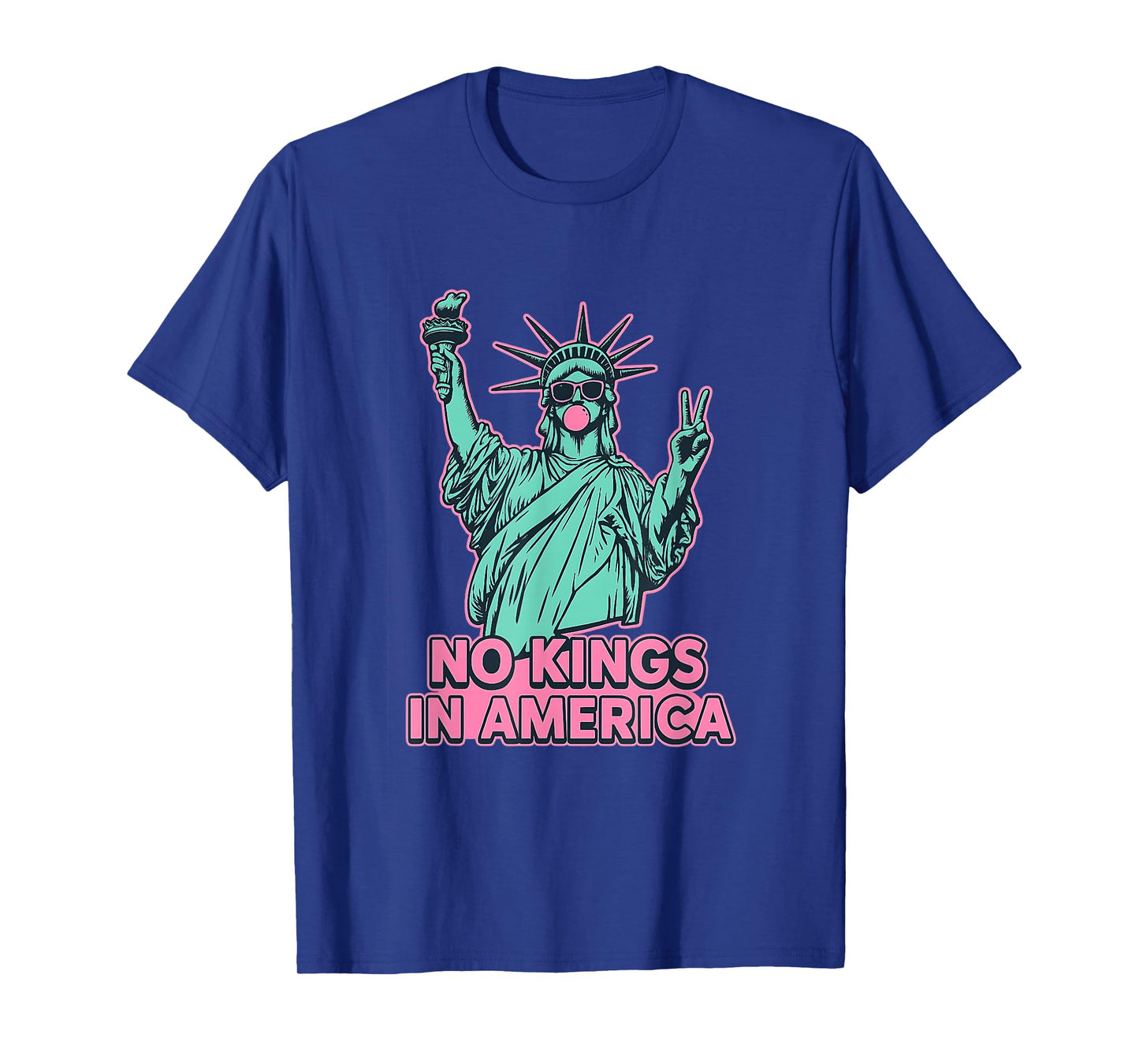 No Kings in America Statue Liberty Usa women's girl T-Shirt