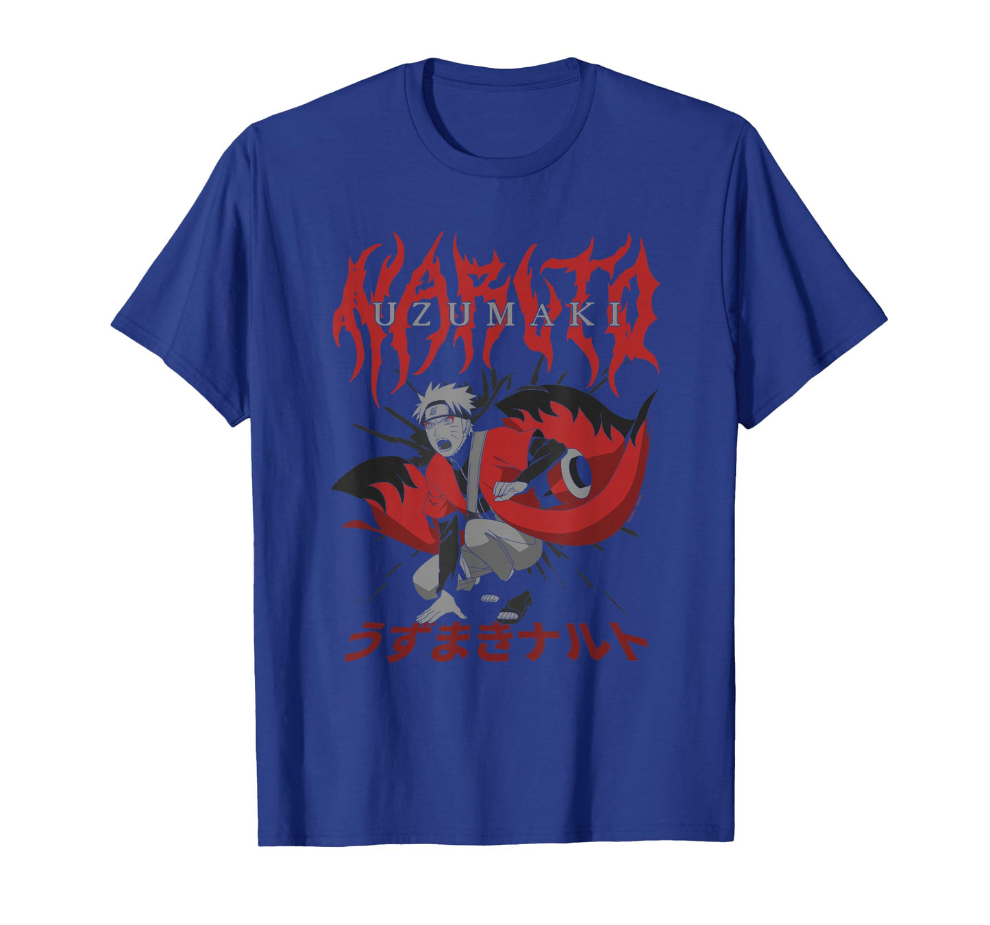 Naruto Shippuden Red Heavy Metal Naruto Anime T-Shirt