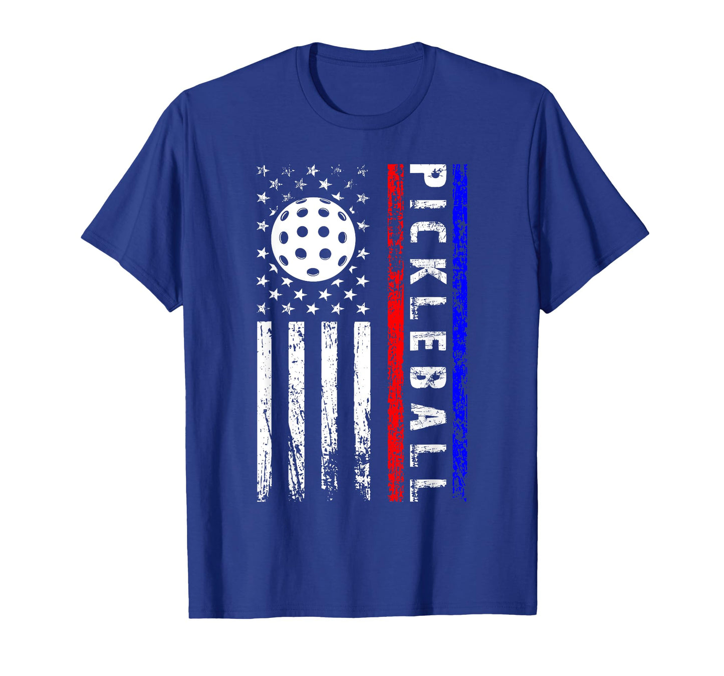 Pickleball Lovers 4th of July American Flag Pickle Ball USA T-Shirt for Women Kids Men