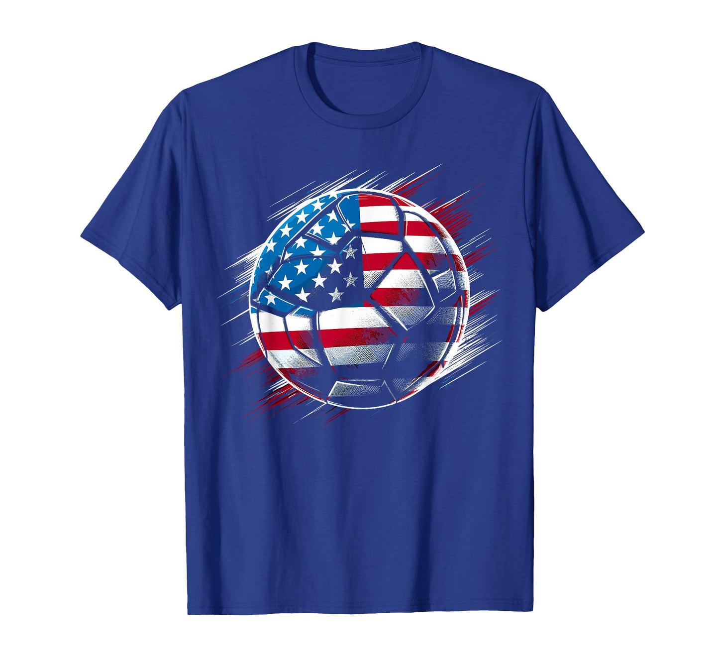 American Flag on Soccer Ball T-Shirt