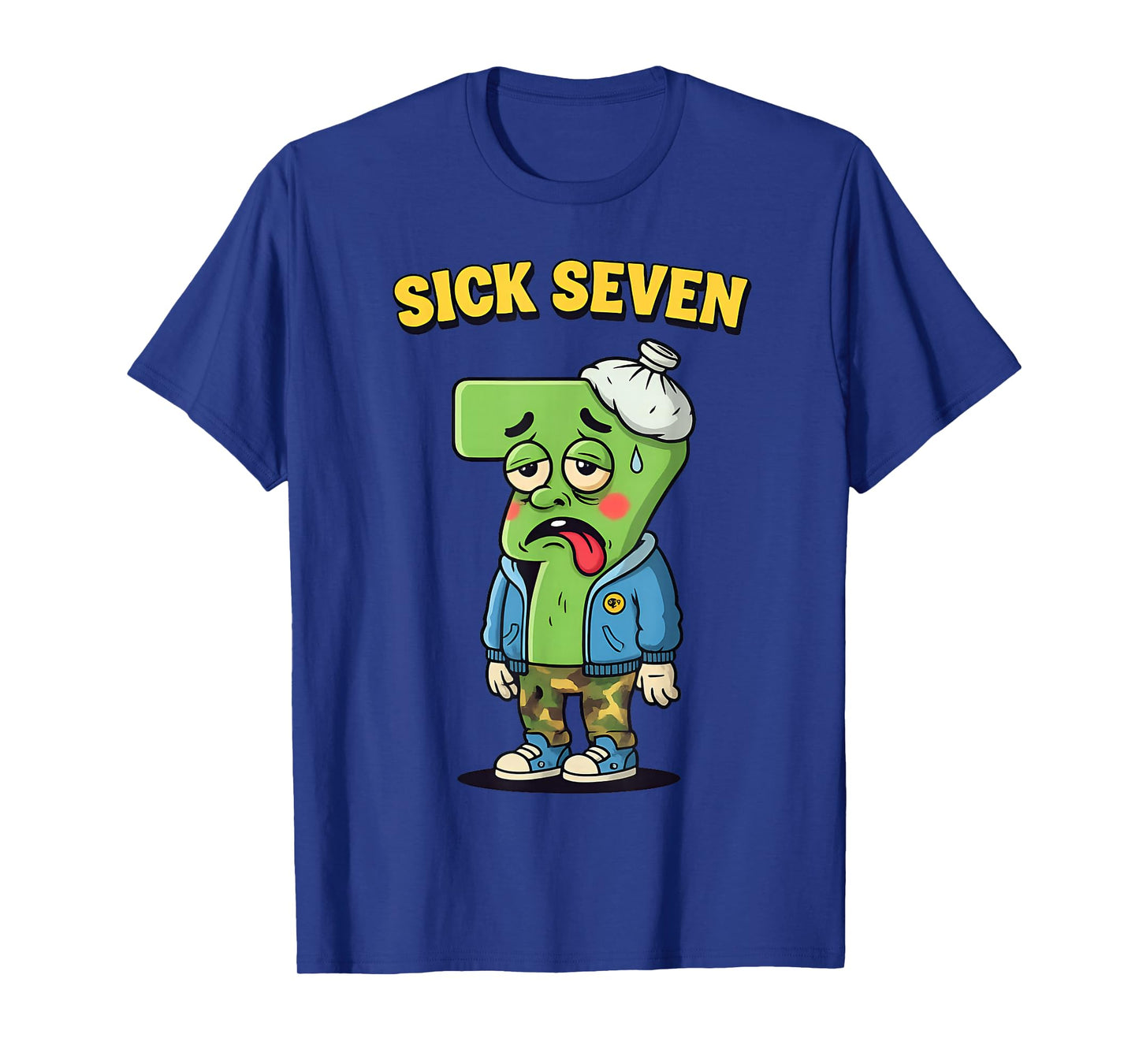 Sick Seven Funny Meme Trending 6 7 Halloween Costume Humor T-Shirt