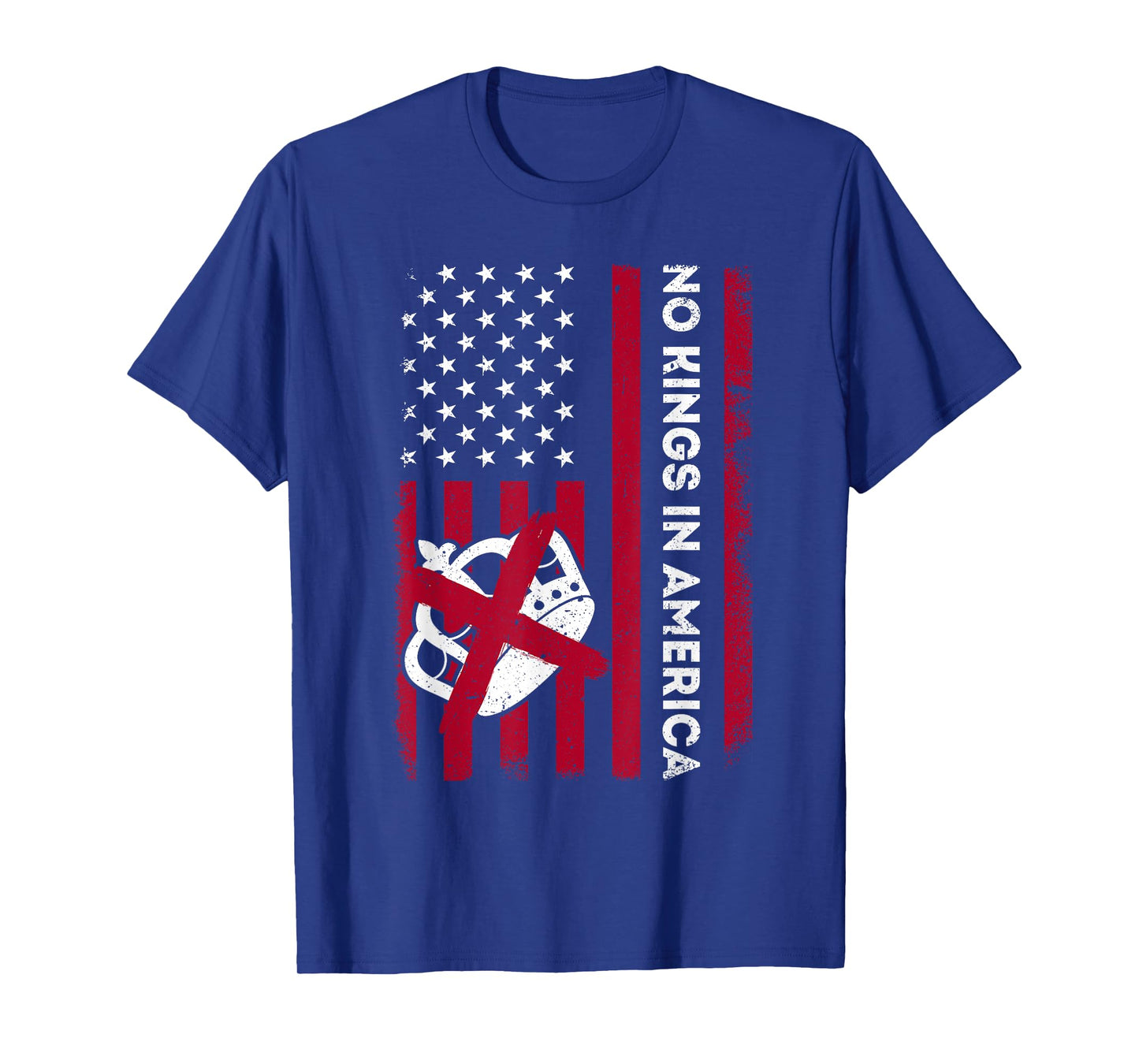 No Kings In America US Flag Vintage T-Shirt