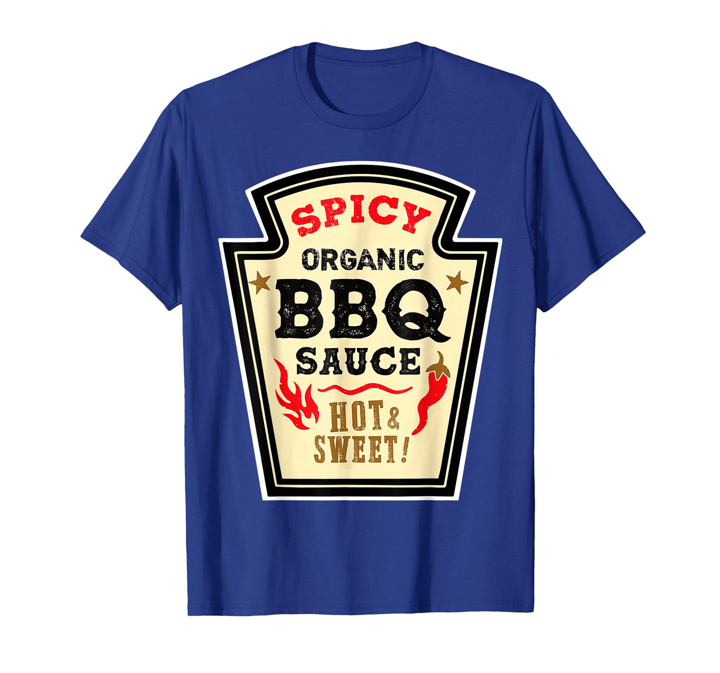 Halloween Spicy BBQ Sauce Funny Food Costume Men Women Kids T-Shirt