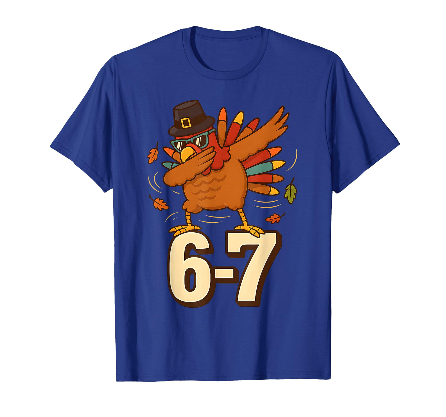 Funny 67 Thanksgiving Turkey Dabbing Six Seven Meme Boys T-Shirt