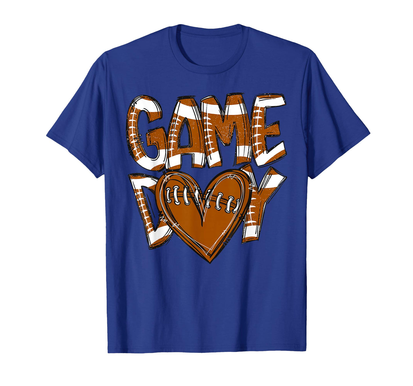 Game Day Football with Burnt Orange Vibes T-Shirt