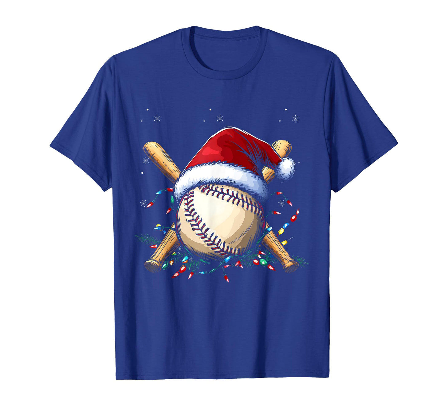 Santa Sports Design For Men Boys Christmas Baseball Player T-Shirt