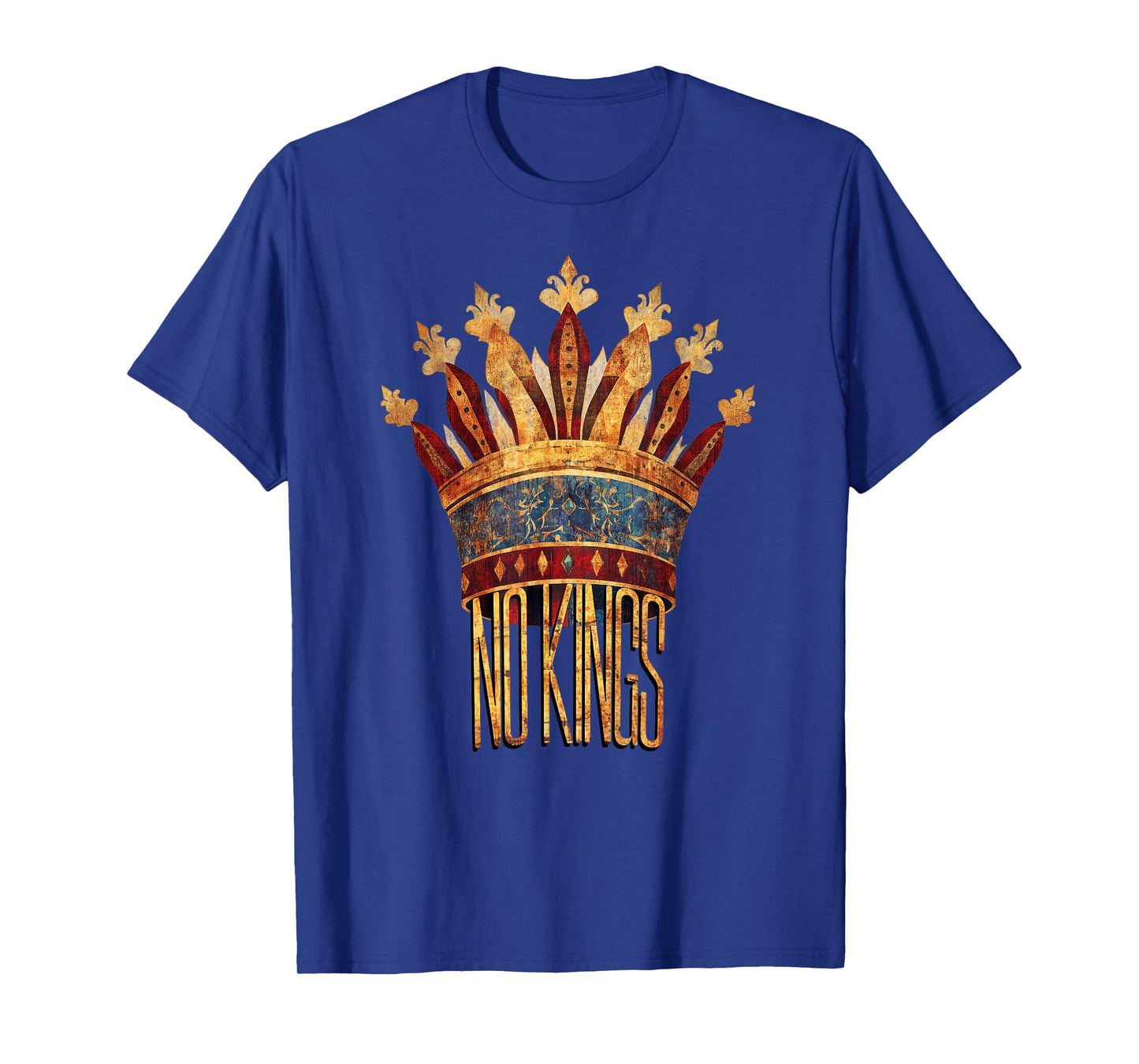 No Kings Political Protest Subtle Statement Graphic T-Shirt