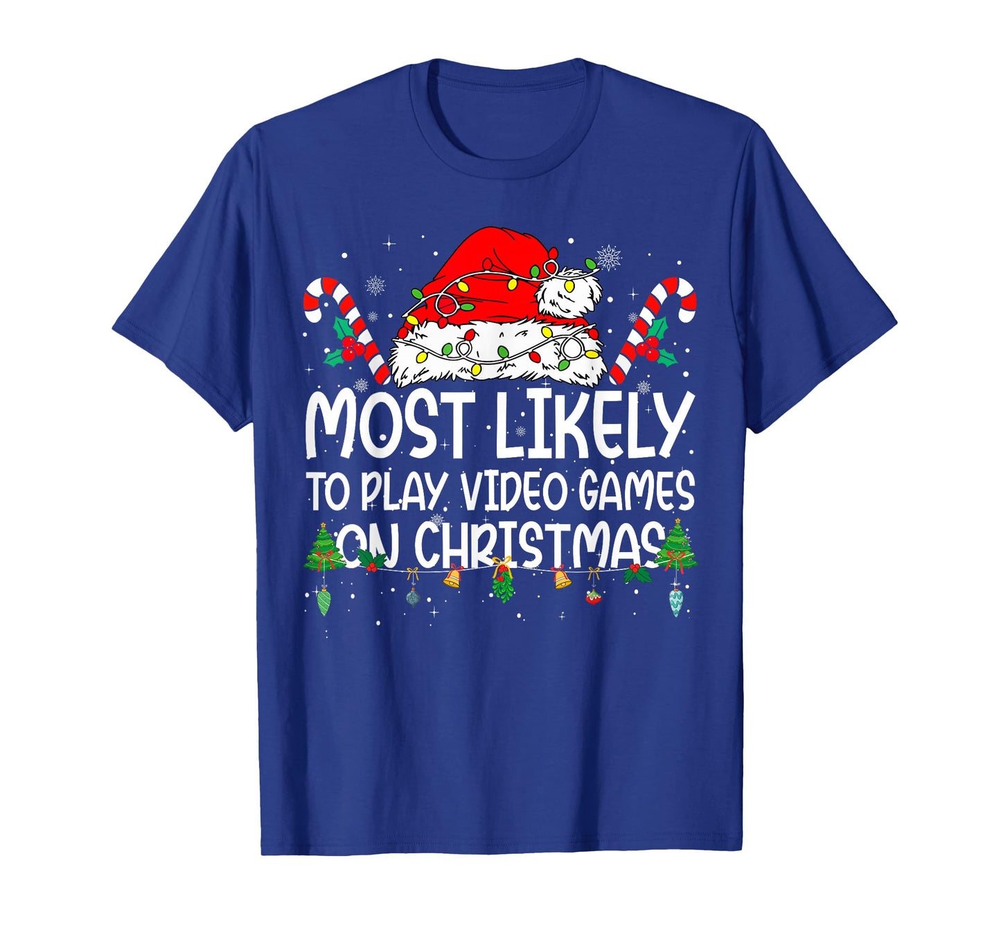Family Matching Most Likely to Play Video Games On Christmas T-Shirt