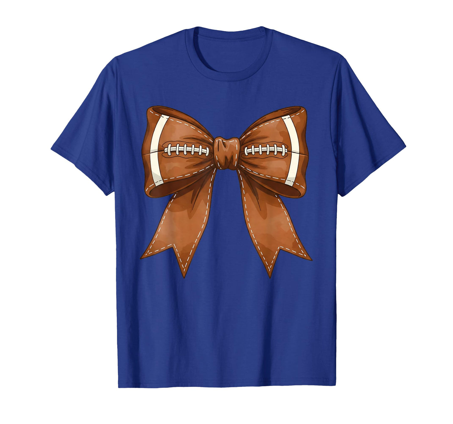 Coquette Bow American Football Game Day Thanksgiving Funny T-Shirt