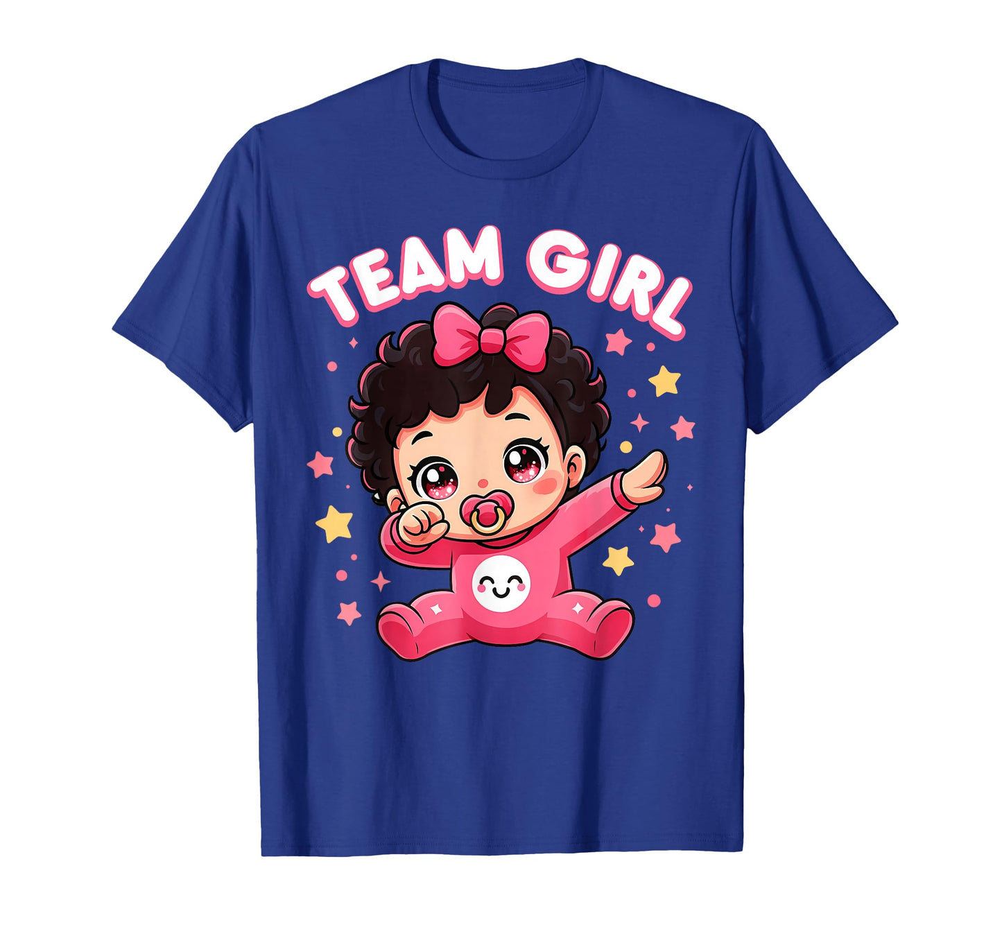 Team Girl Baby Gender Reveal Party Announcement Family T-Shirt