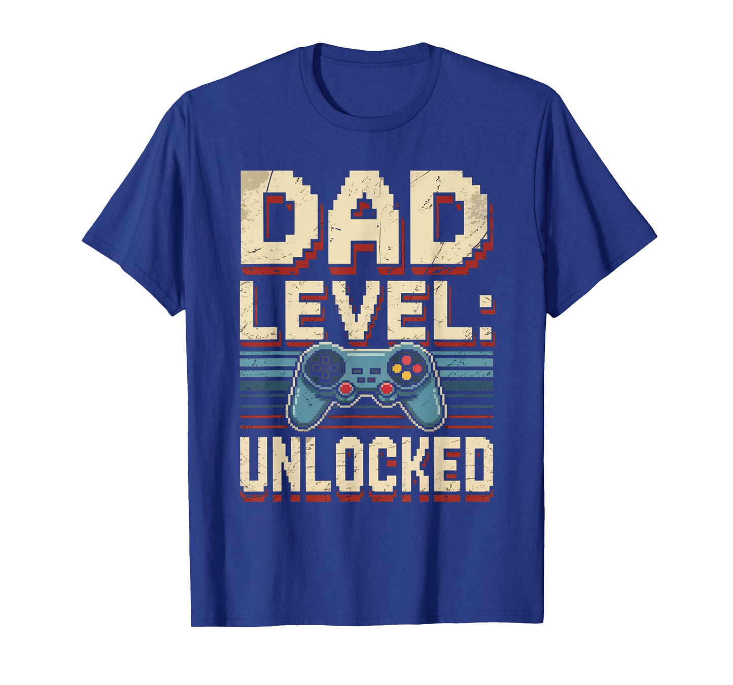 Dad Level Unlocked Gamer Fatherβs Day Vintage Gifts For men T-Shirt