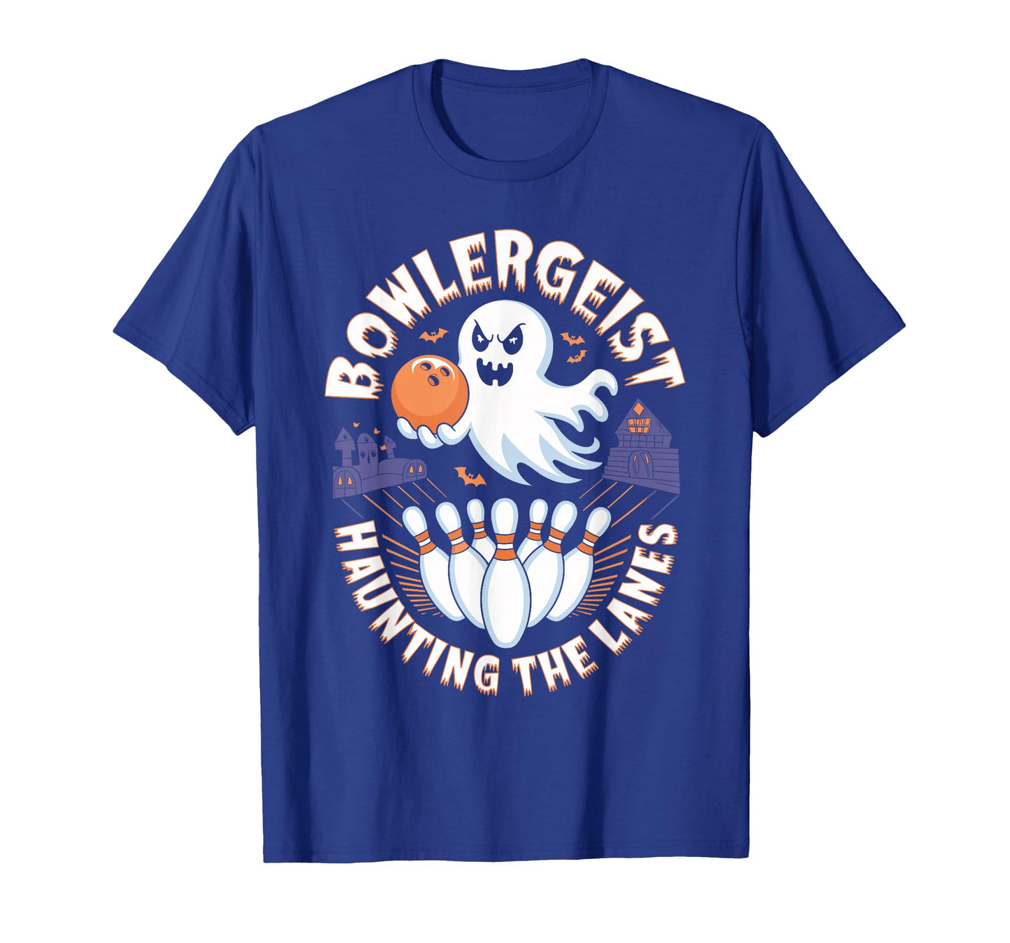 Bowlergeist Haunting the Lanes Halloween Bowling T-Shirt