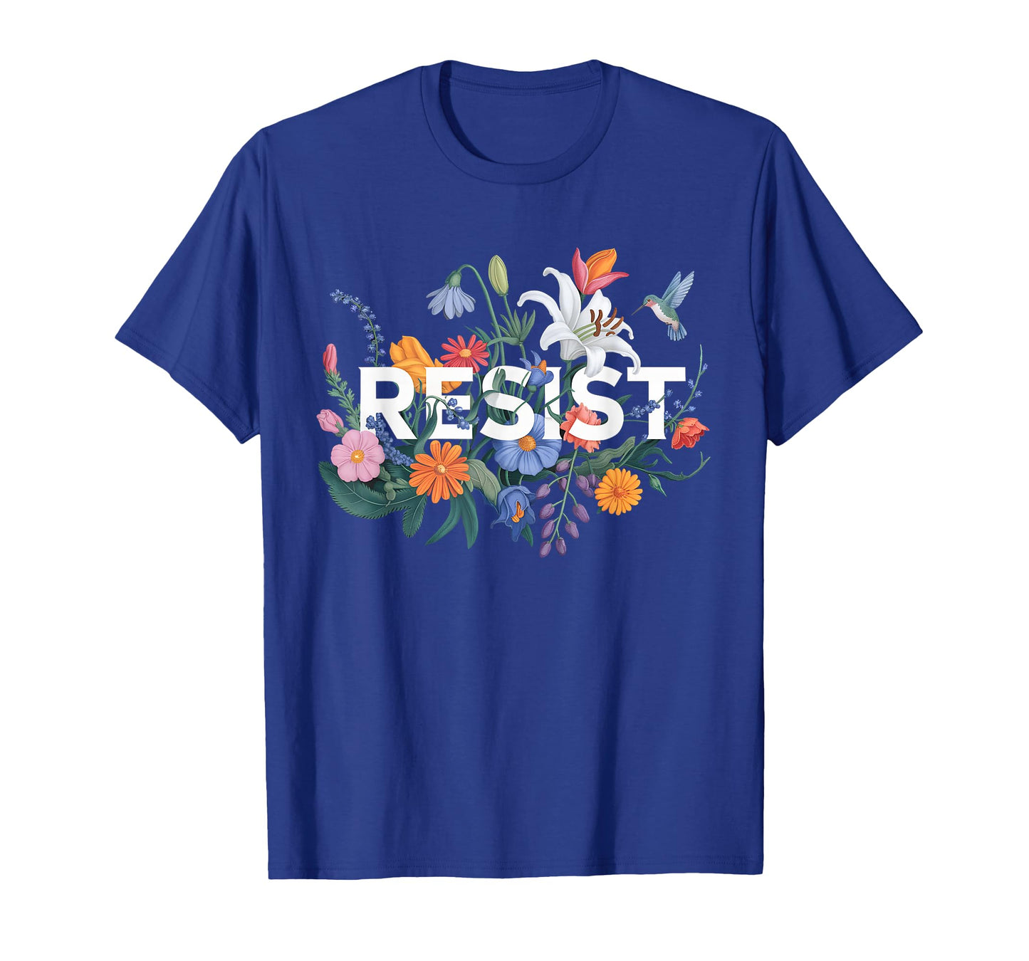 Resist Floral Protest Resistance Political Women Anti-Trump T-Shirt