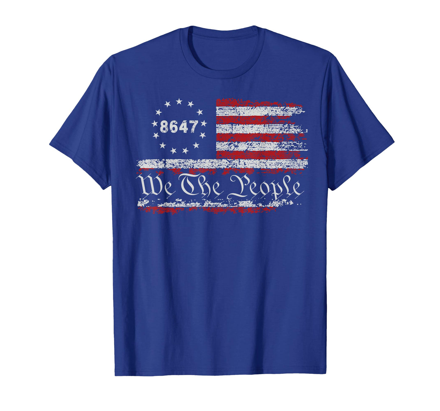8647 Impeach 47 No Kings in America 86 47 Retro US Flag T-Shirt