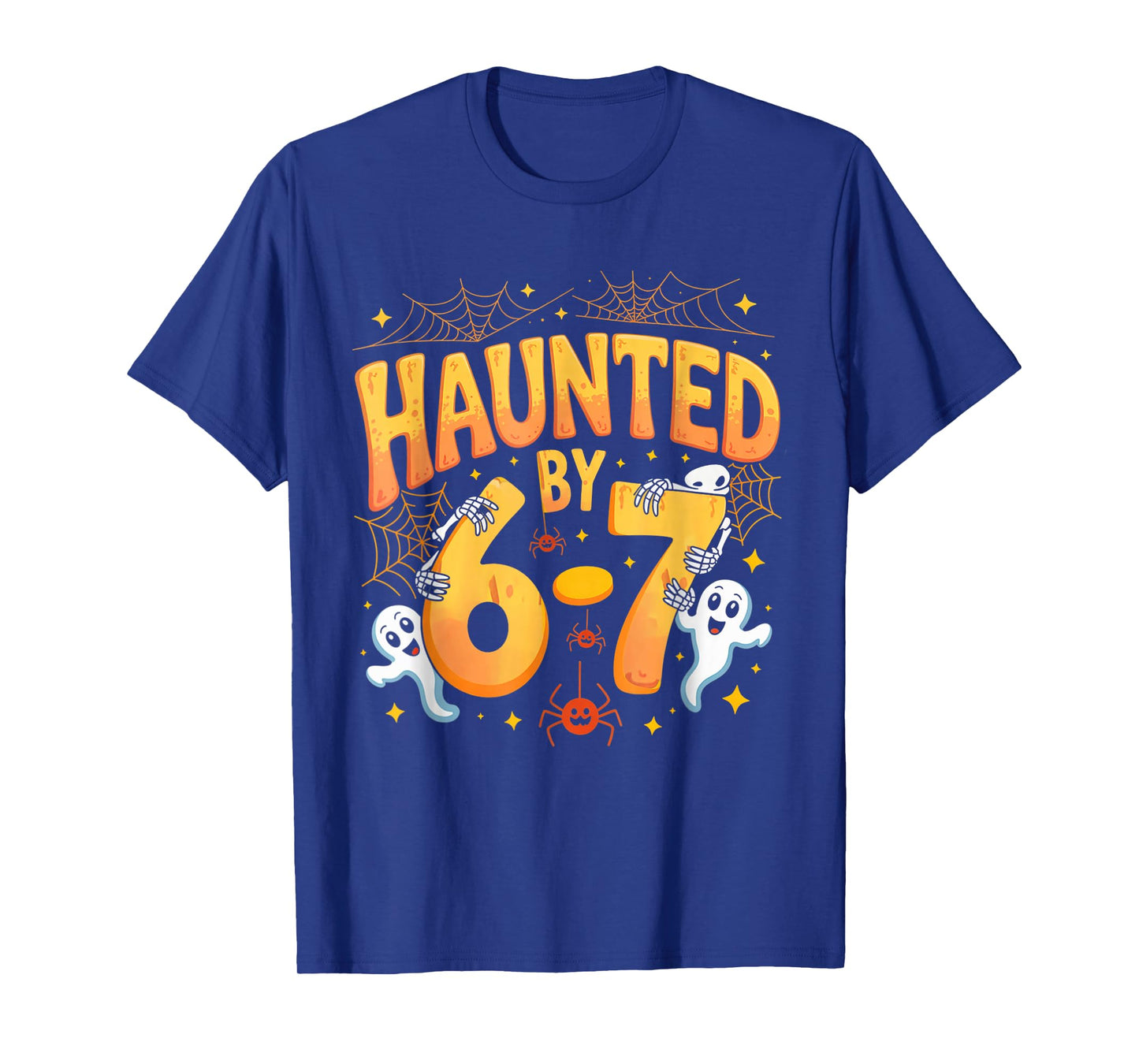 Haunted by 6-7 Six Seven 6 7 Meme Design Couples Halloween T-Shirt