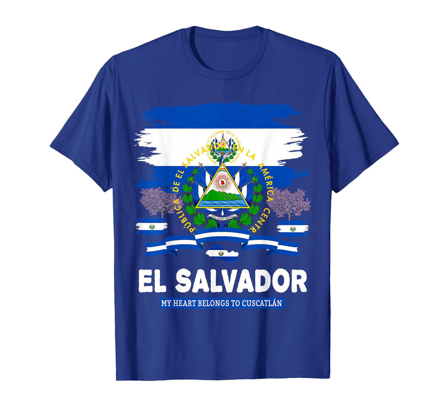El Salvador Flag Outfit Idea for Women & Hispanic Salvadoran T-Shirt