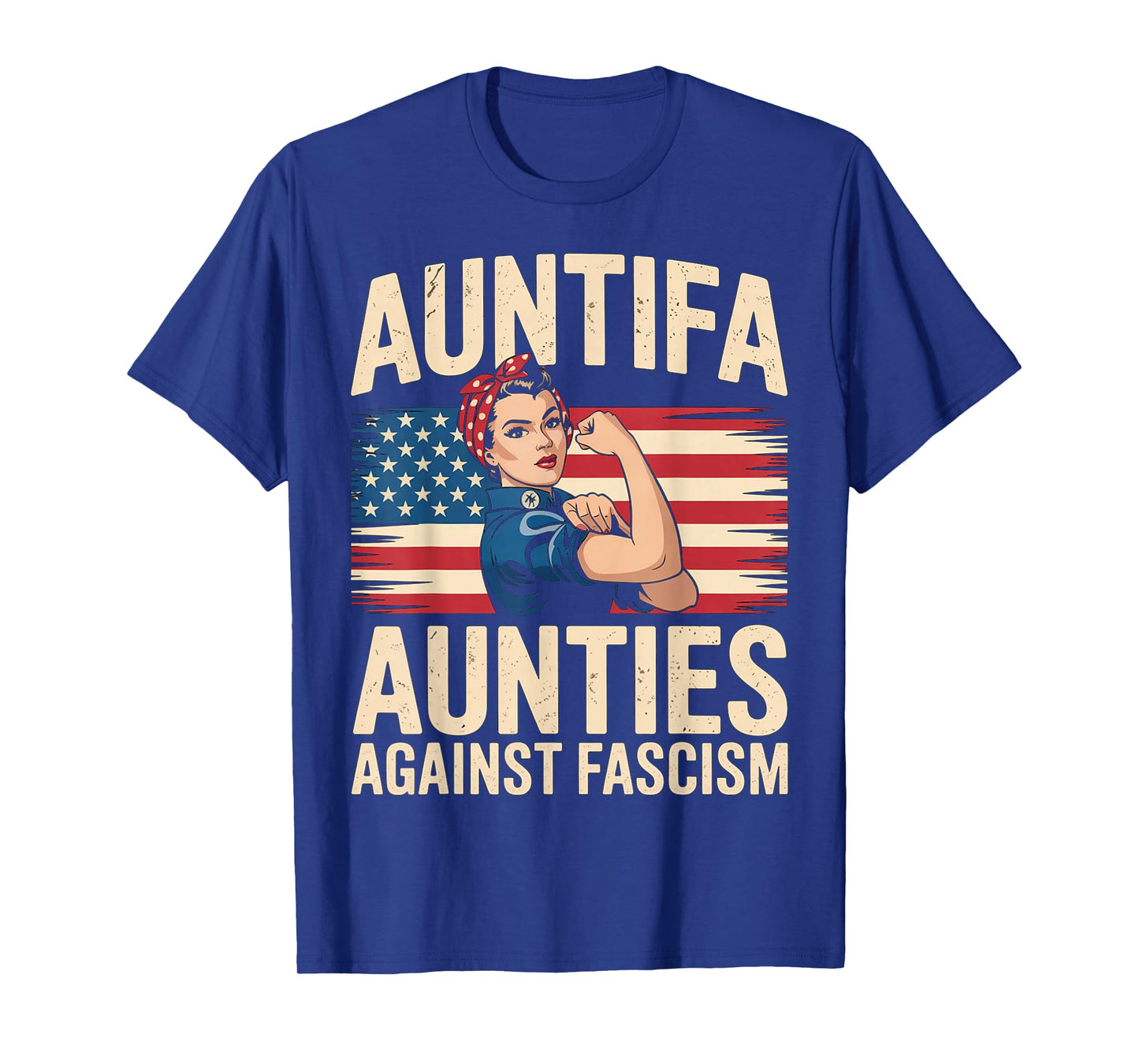 AUNTtifa Aunts Against Fascism Flag Resist No Kings 50501 T-Shirt
