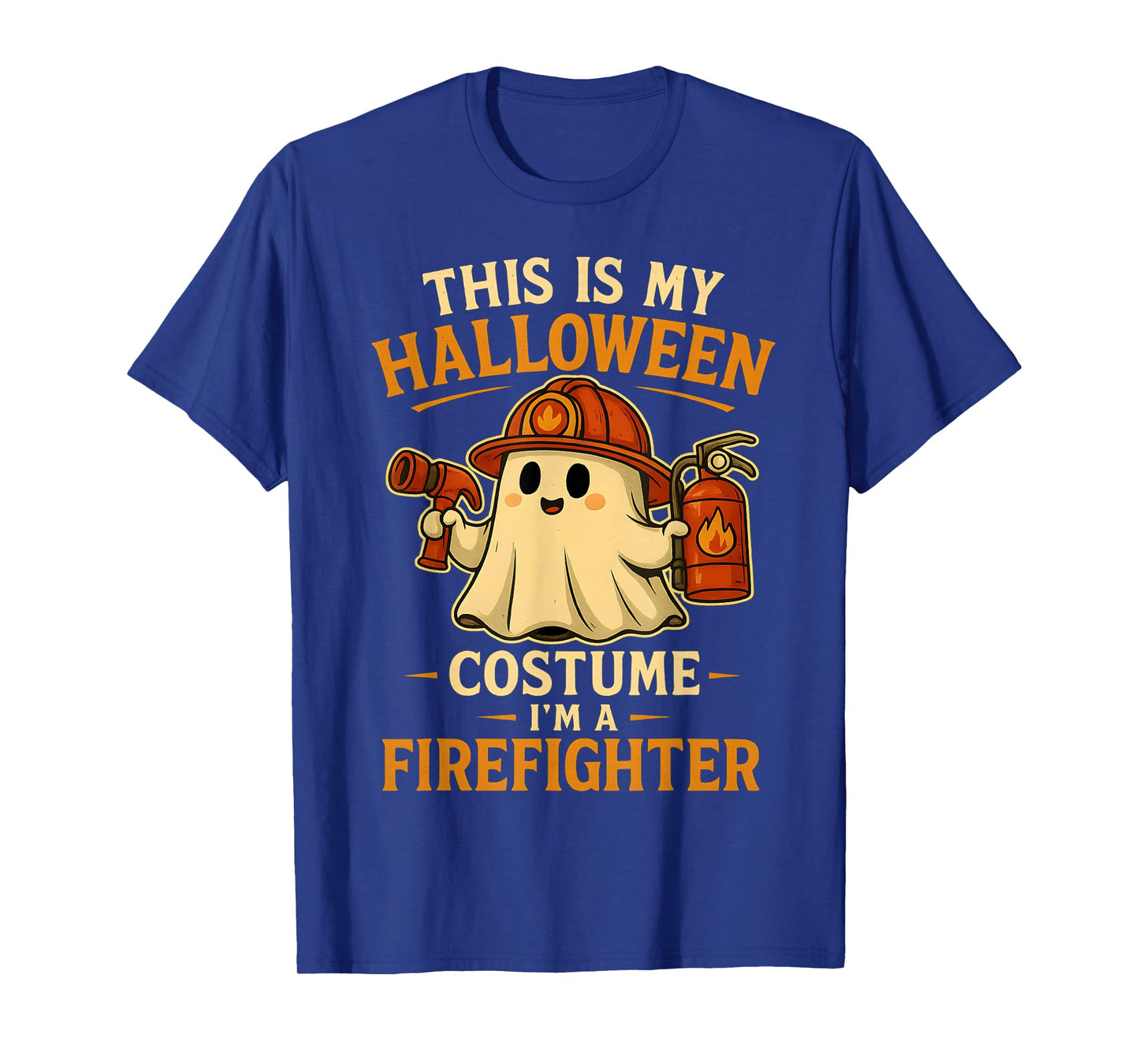 This is My Halloween Costume Iβm a Firefighter Autumn T-Shirt