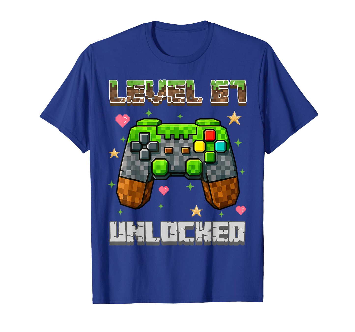 Level 67 Unlocked Gaming School Meme Six Seven Boys Kids T-Shirt