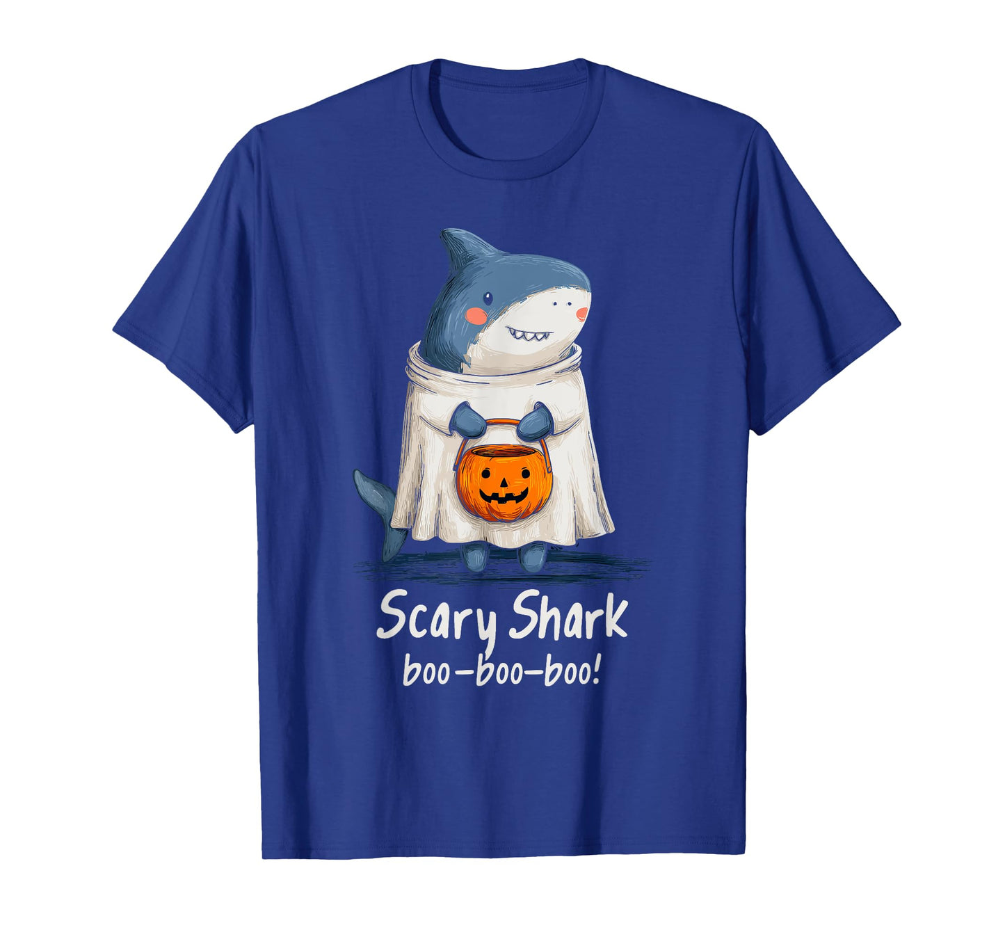 Cute Shark Mummy Halloween Men Women Kids Funny Shark T-Shirt