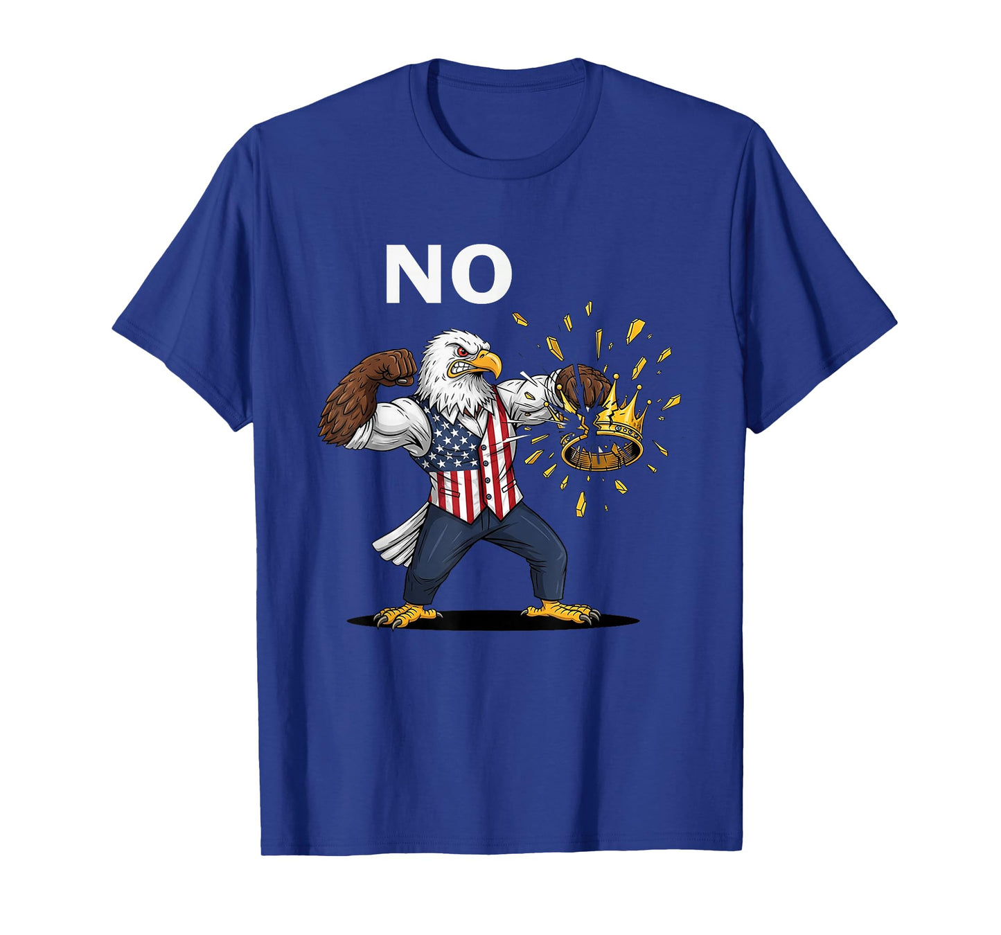 Funny Eagle No Kings October 18 No Kings Day Men Women T-Shirt
