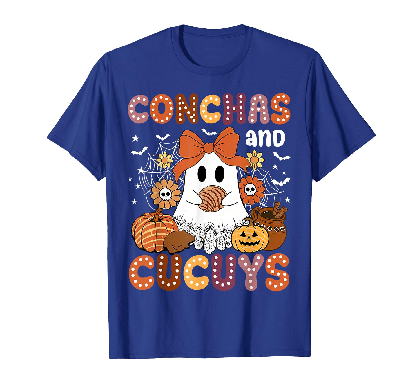 Cute Conchas and Cucuys Ghost Funny Mexican Halloween Ghost T-Shirt