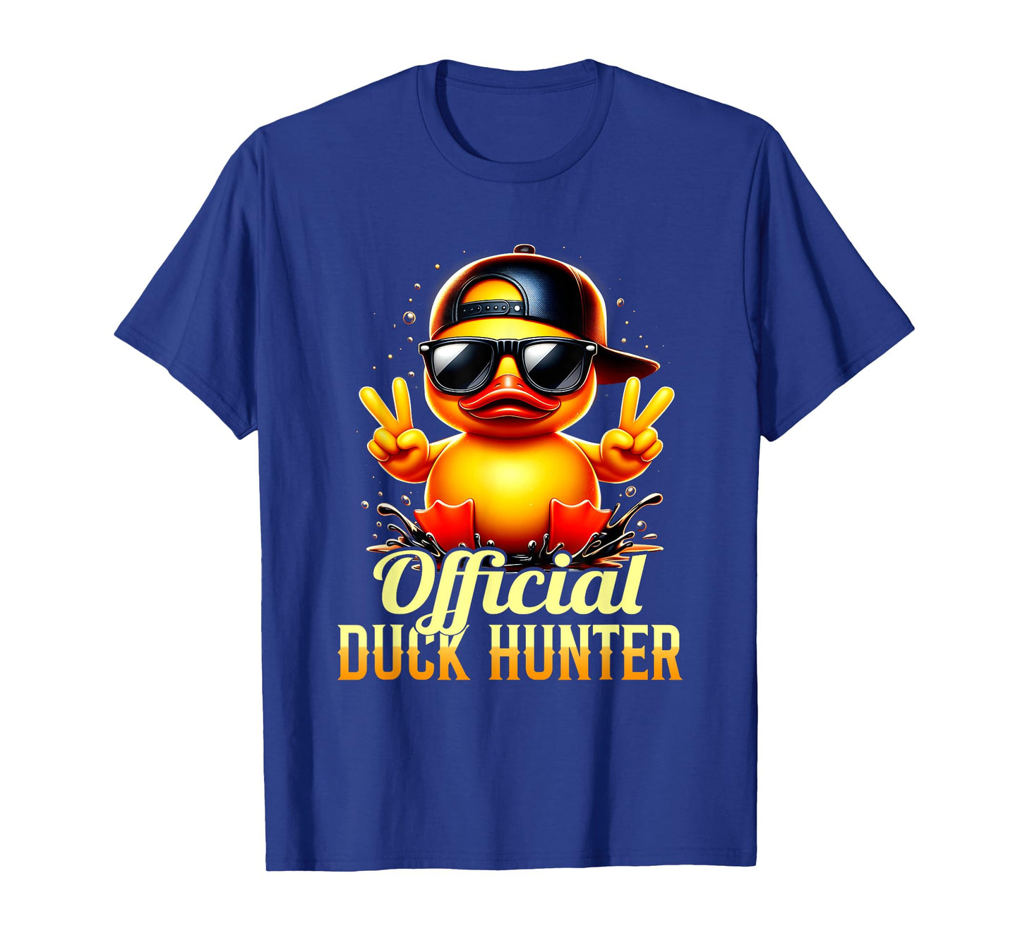 Official Duck-Hunter Cruise Funny Rubber Duck Hunting Squad T-Shirt