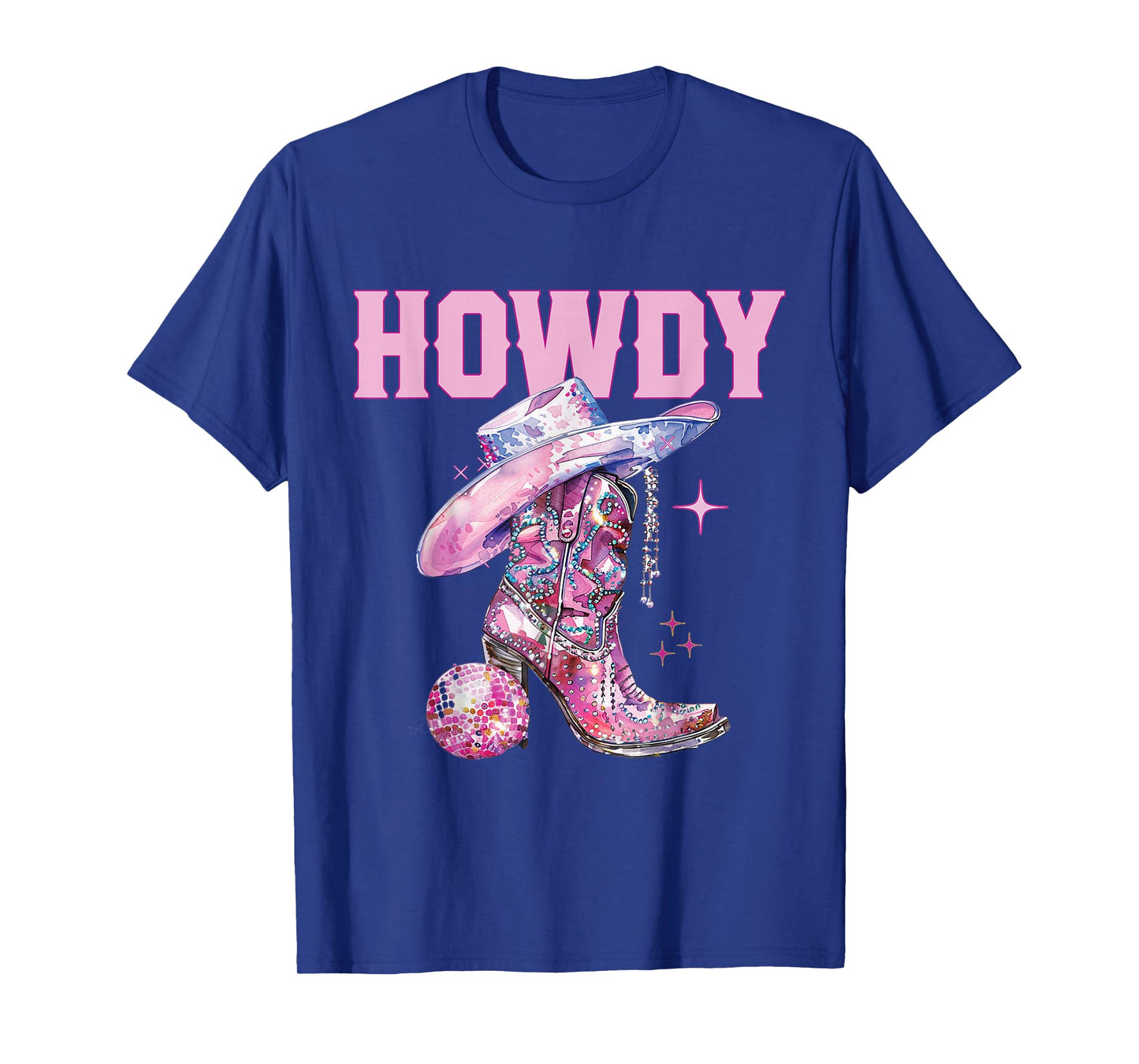 Howdy Southern Western Girl Country Rodeo Pink Cowgirl T-Shirt