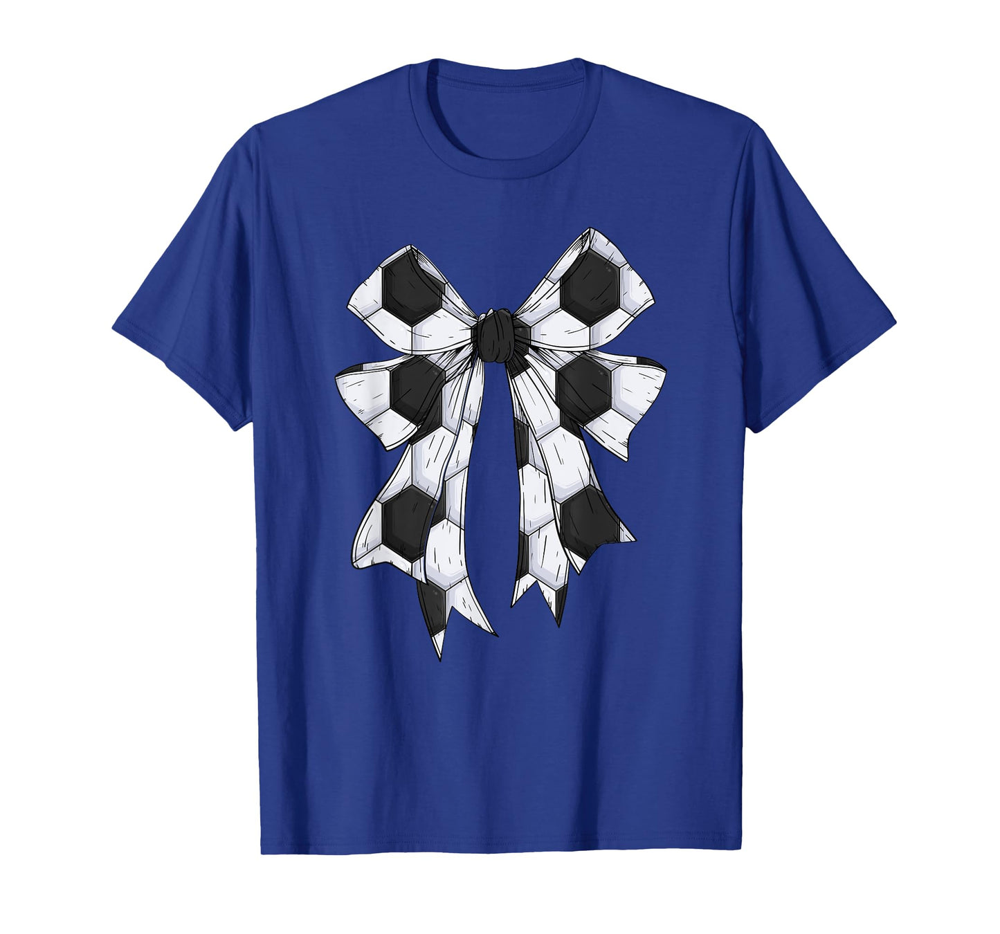 Cute Soccer Ball Coquette Bow For Women Girls Kid Soccer Mom T-Shirt