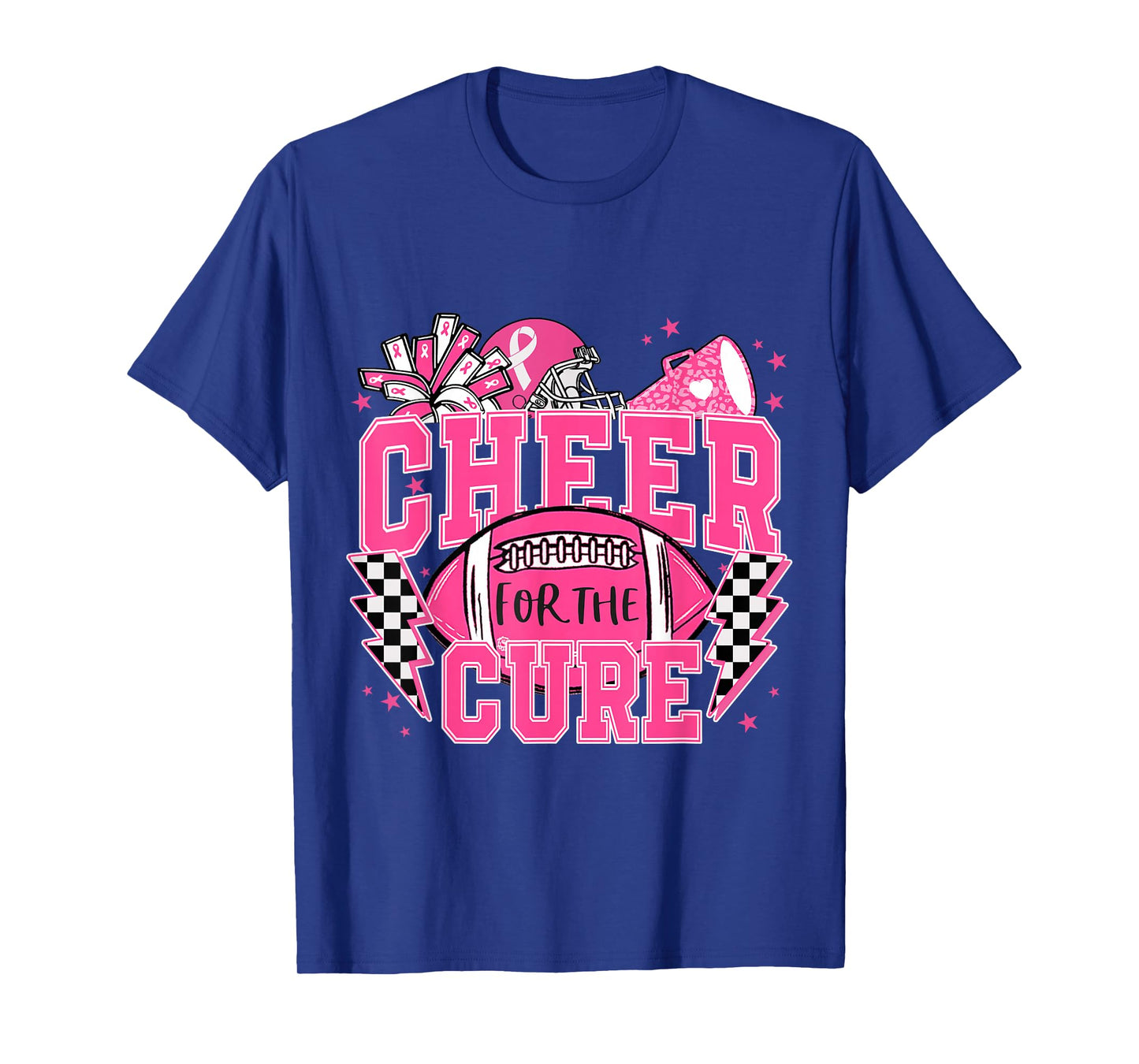 Cheer for The Cure Breast Cancer Awareness Cheerleader T-Shirt