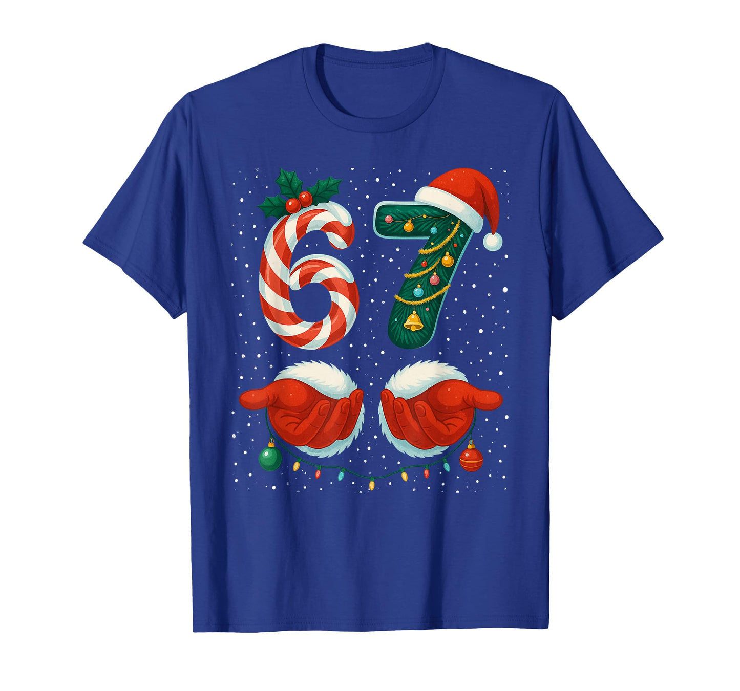 67 Christmas 6 7 Meme Pajamas Holiday Gen Alpha Slang T-Shirt