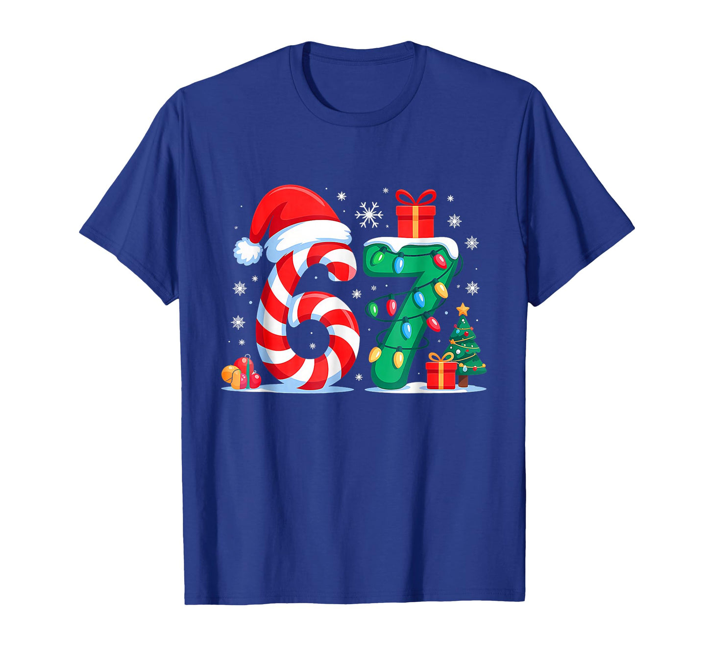 Funny 67 Christmas 6 7 Six Seven Meme 6 7 Matching Couples T-Shirt
