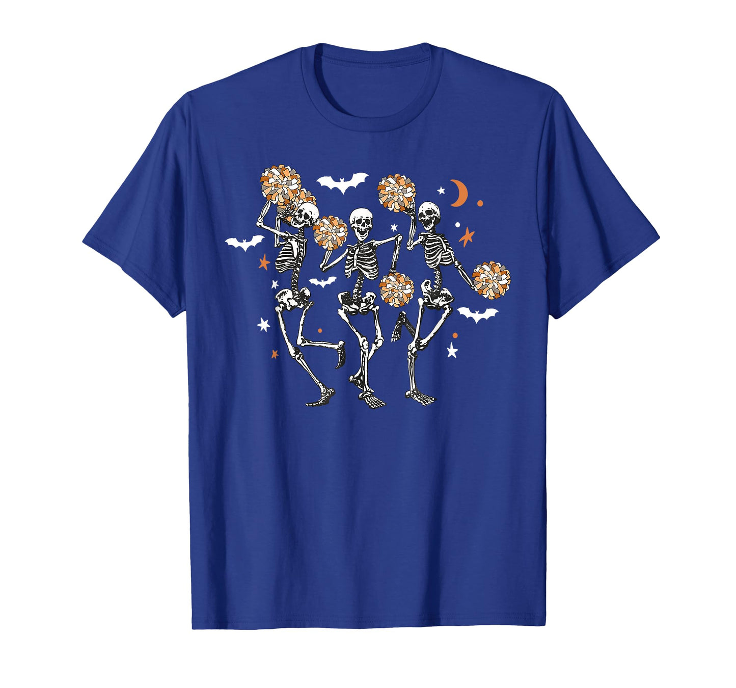 Skeleton Cheerleading Dancing Halloween Cheerleader Spooky T-Shirt